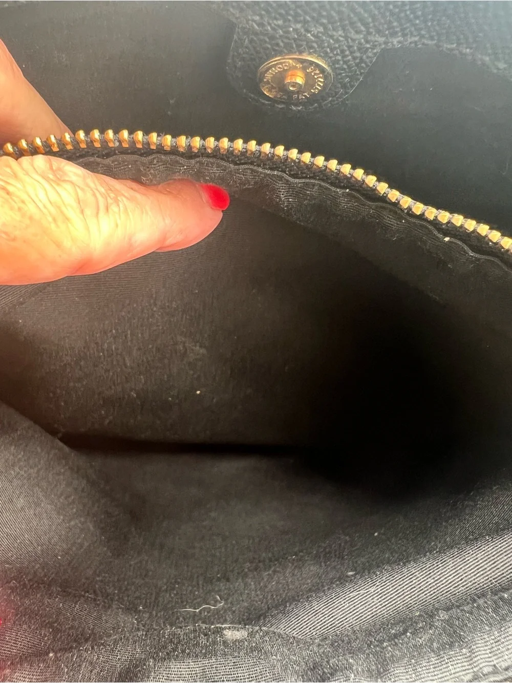 Coach Dark Brown & Black Signature Canvas Tote with Gold Hardware